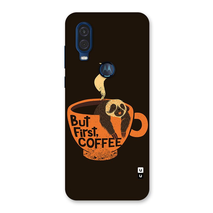 Lazy Coffee Back Case for Motorola One Vision