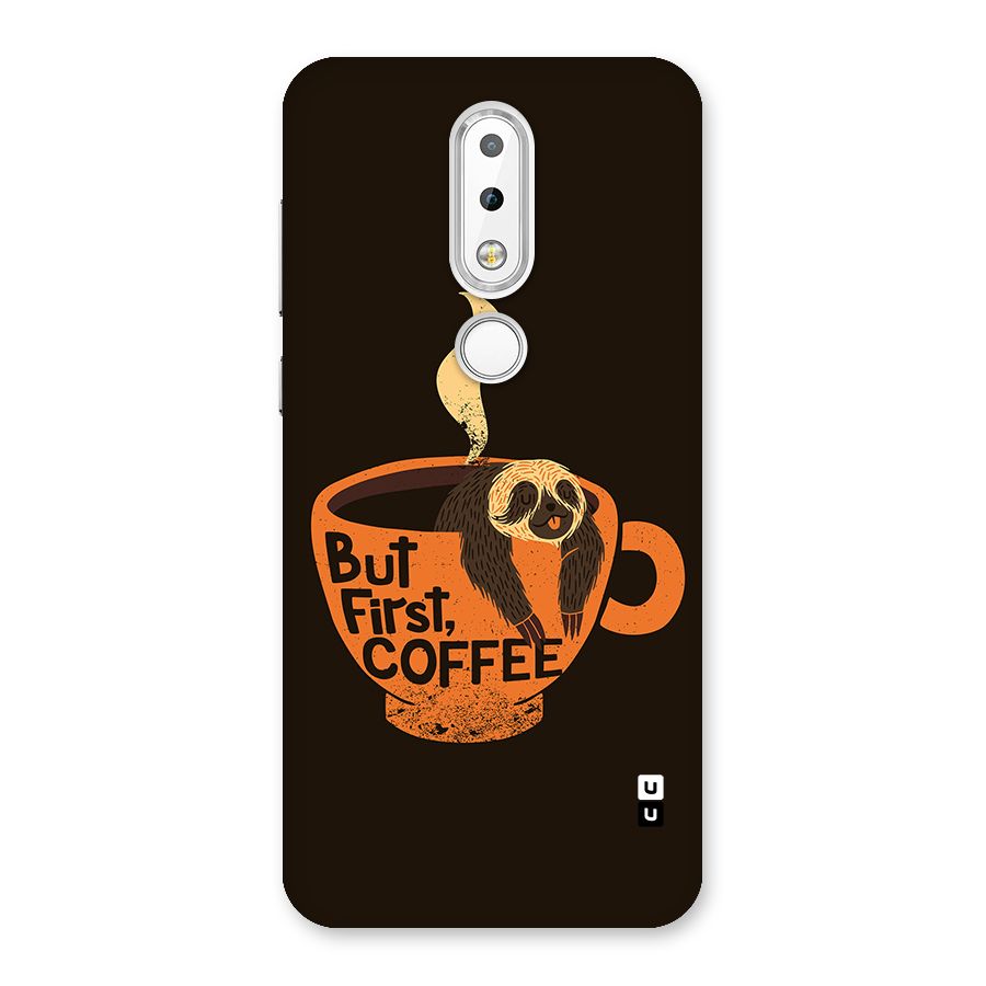 Lazy Coffee Back Case for Nokia 6.1 Plus