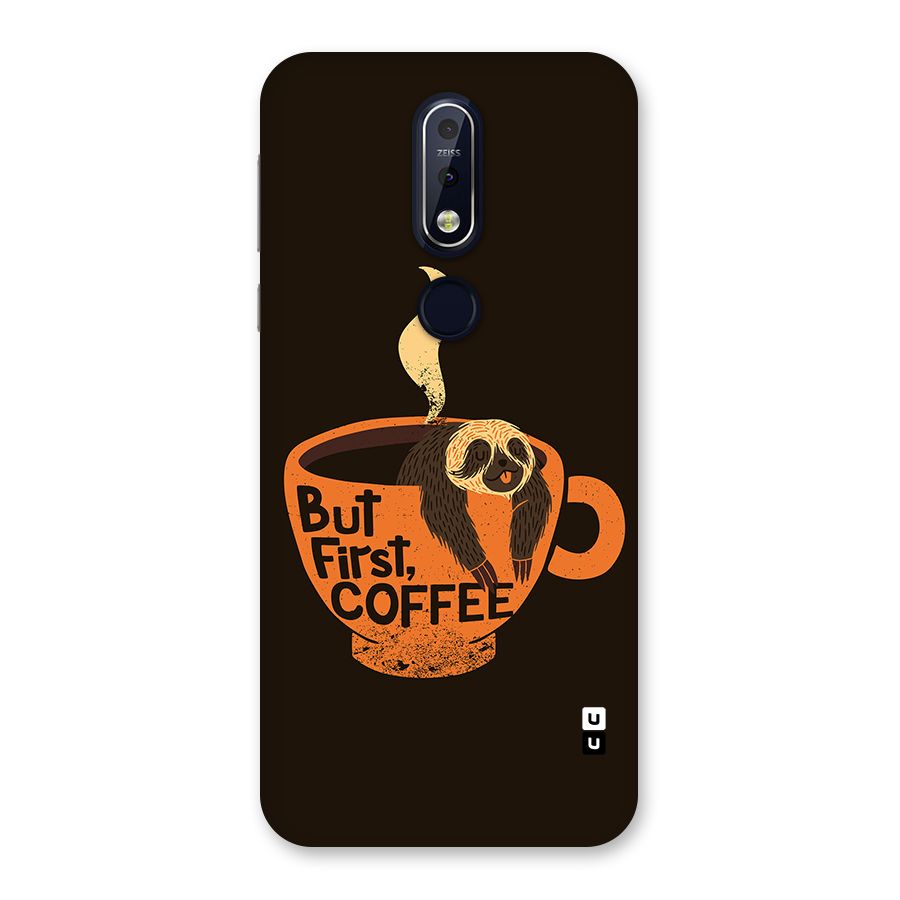 Lazy Coffee Back Case for Nokia 7.1