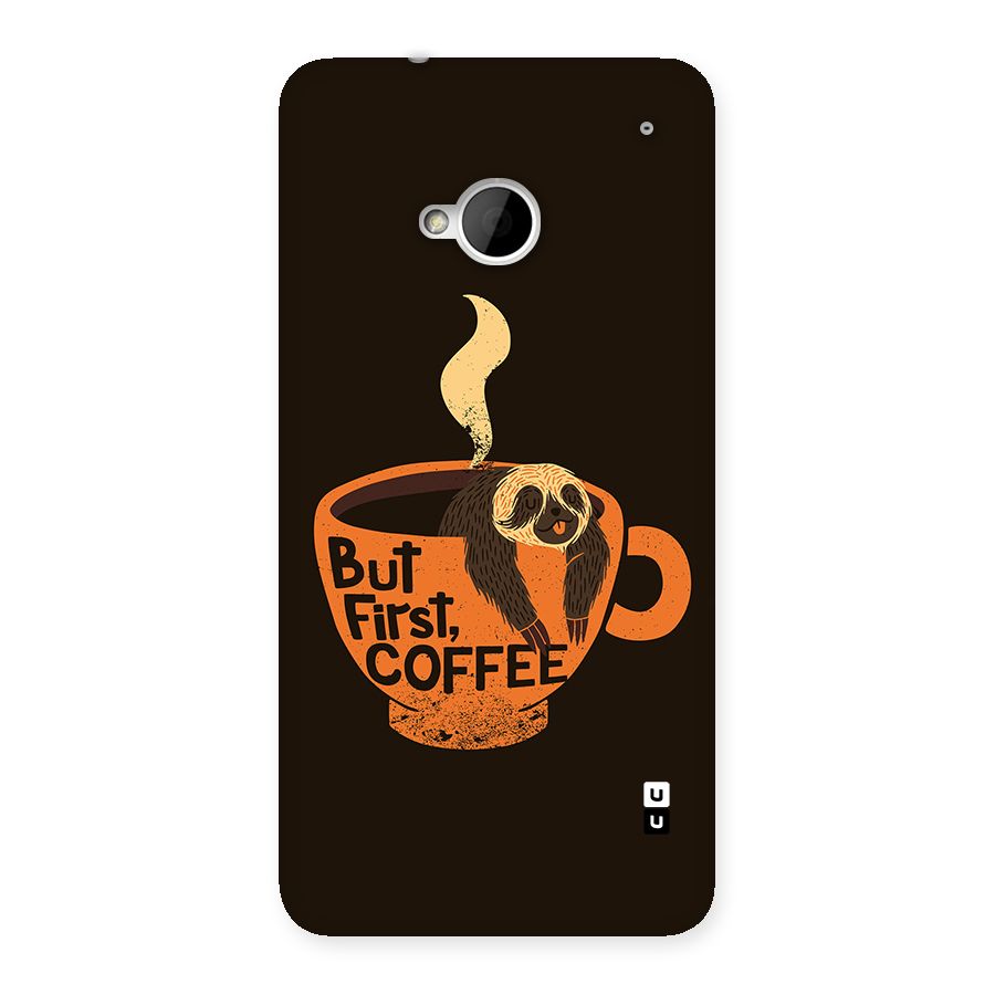 Lazy Coffee Back Case for One M7 (Single Sim)