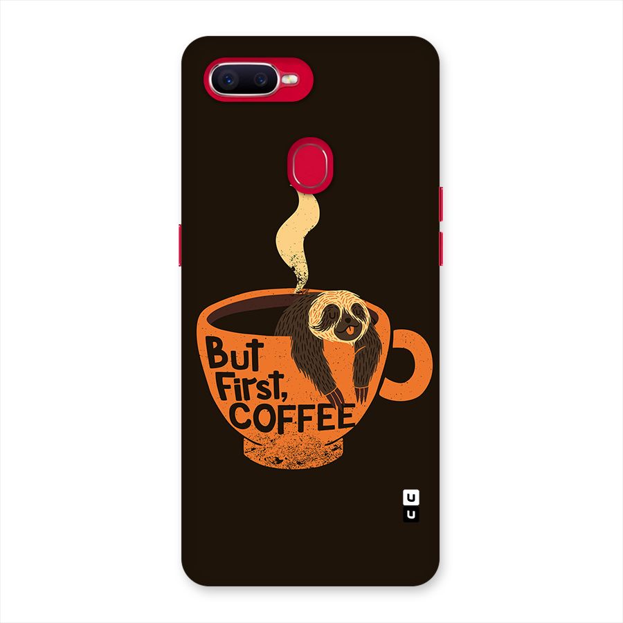Lazy Coffee Back Case for Oppo F9 Pro