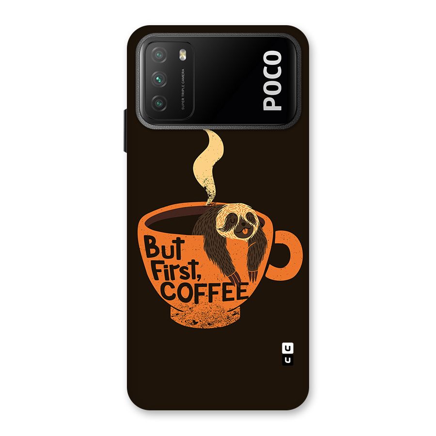 Lazy Coffee Back Case for Poco M3