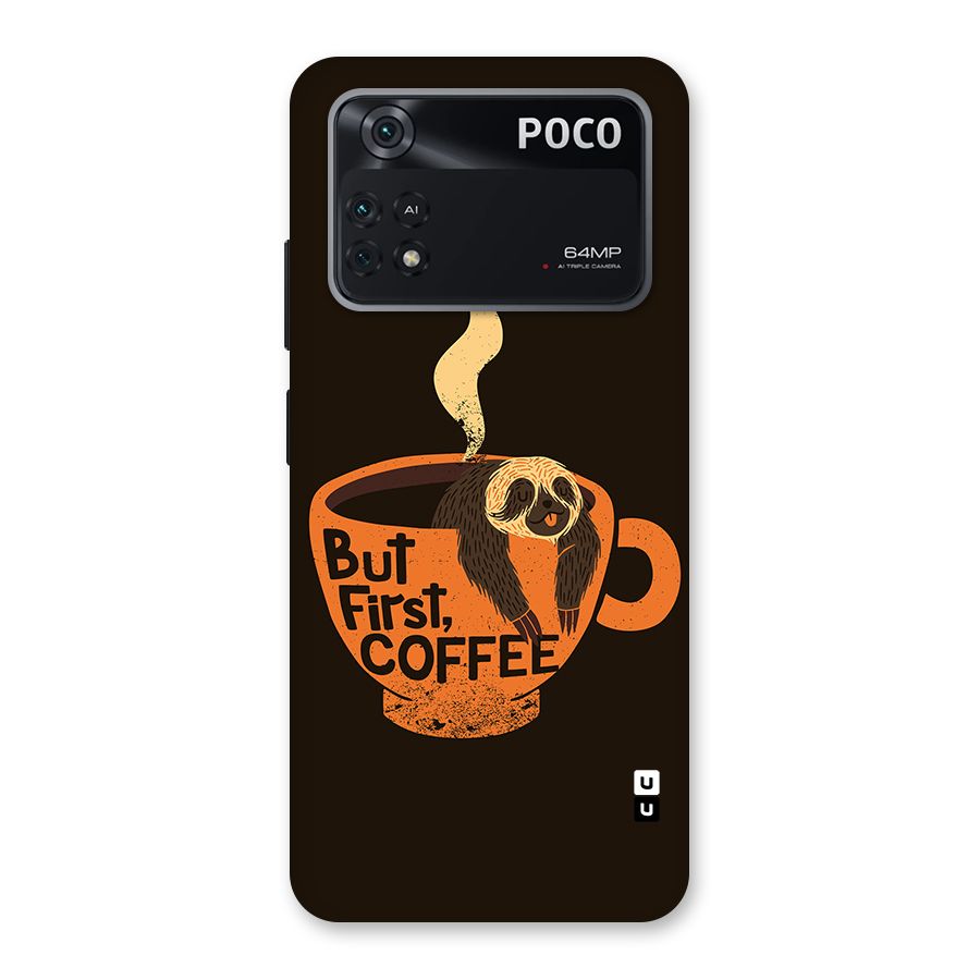 Lazy Coffee Back Case for Poco M4 Pro 4G