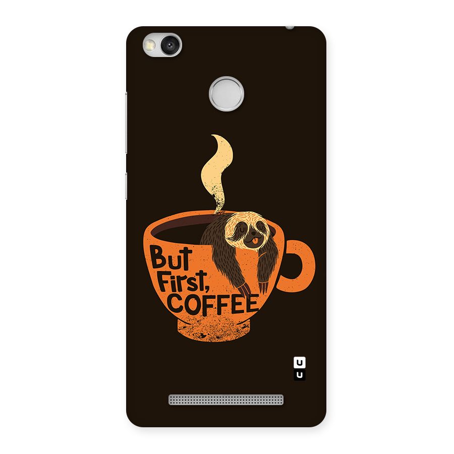 Lazy Coffee Back Case for Redmi 3S Prime