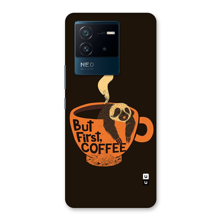 Lazy Coffee Back Case for Vivo iQOO Neo 6 5G