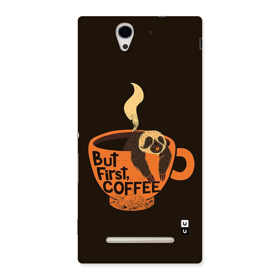 Lazy Coffee Back Case for Xperia C3