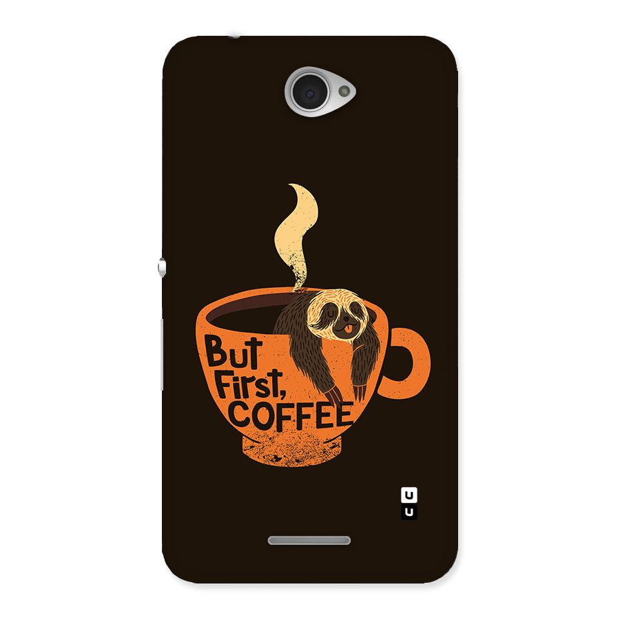 Lazy Coffee Back Case for Xperia E4