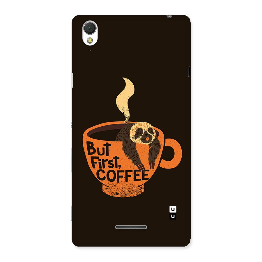 Lazy Coffee Back Case for Xperia T3