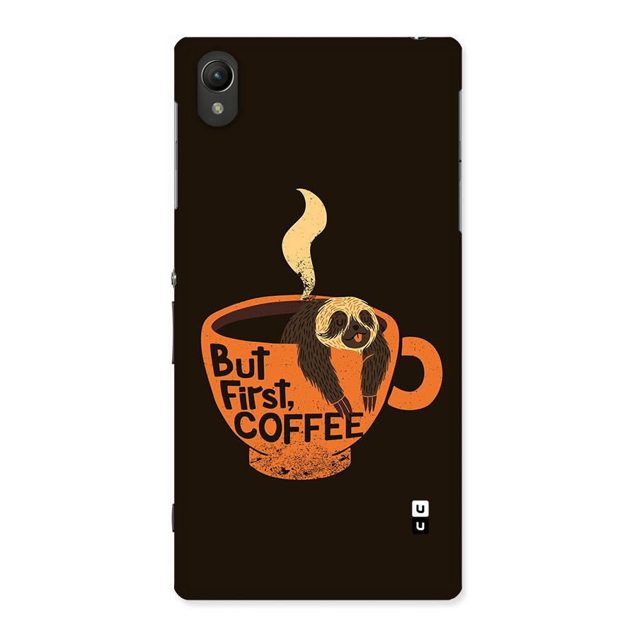 Lazy Coffee Back Case for Xperia Z1