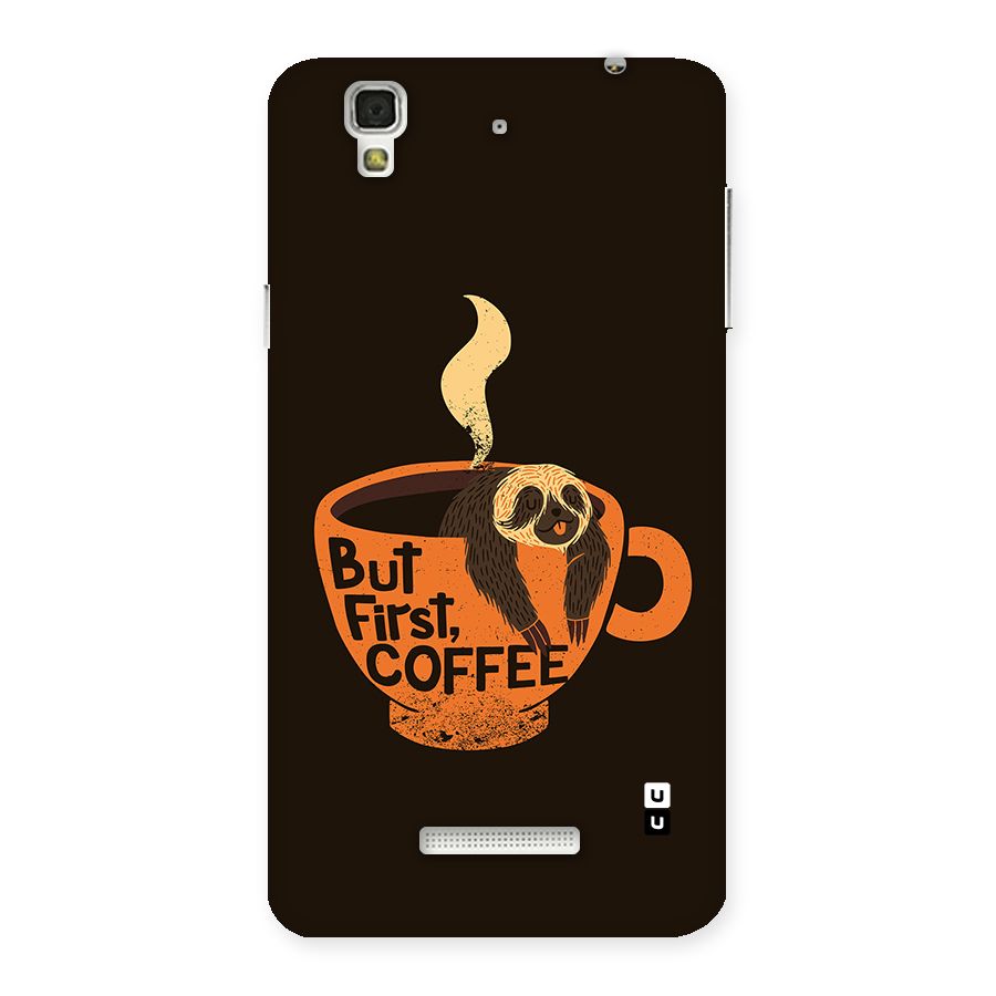 Lazy Coffee Back Case for YU Yureka Plus
