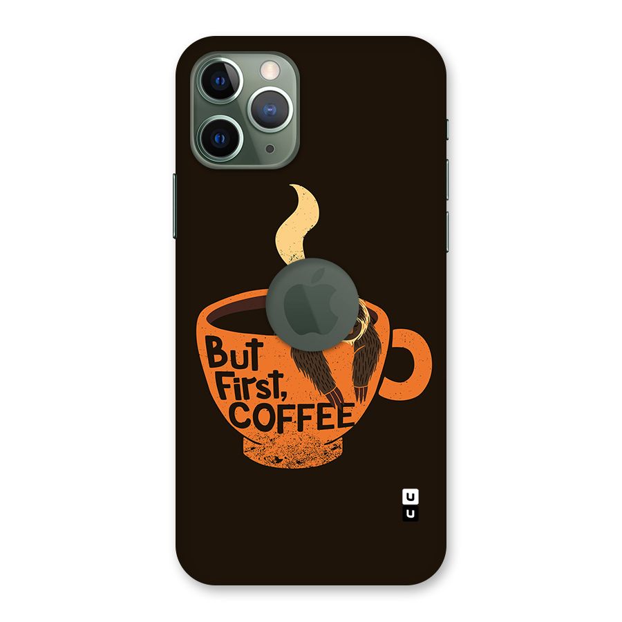 Lazy Coffee Back Case for iPhone 11 Pro Logo Cut