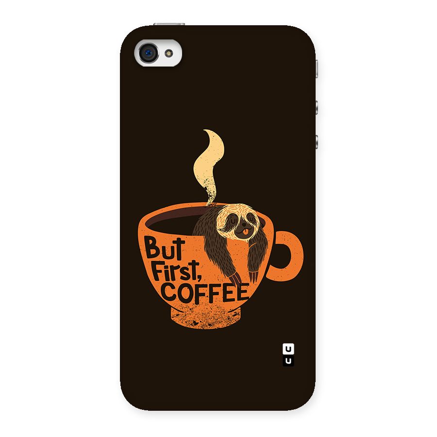 Lazy Coffee Back Case for iPhone 4 4s
