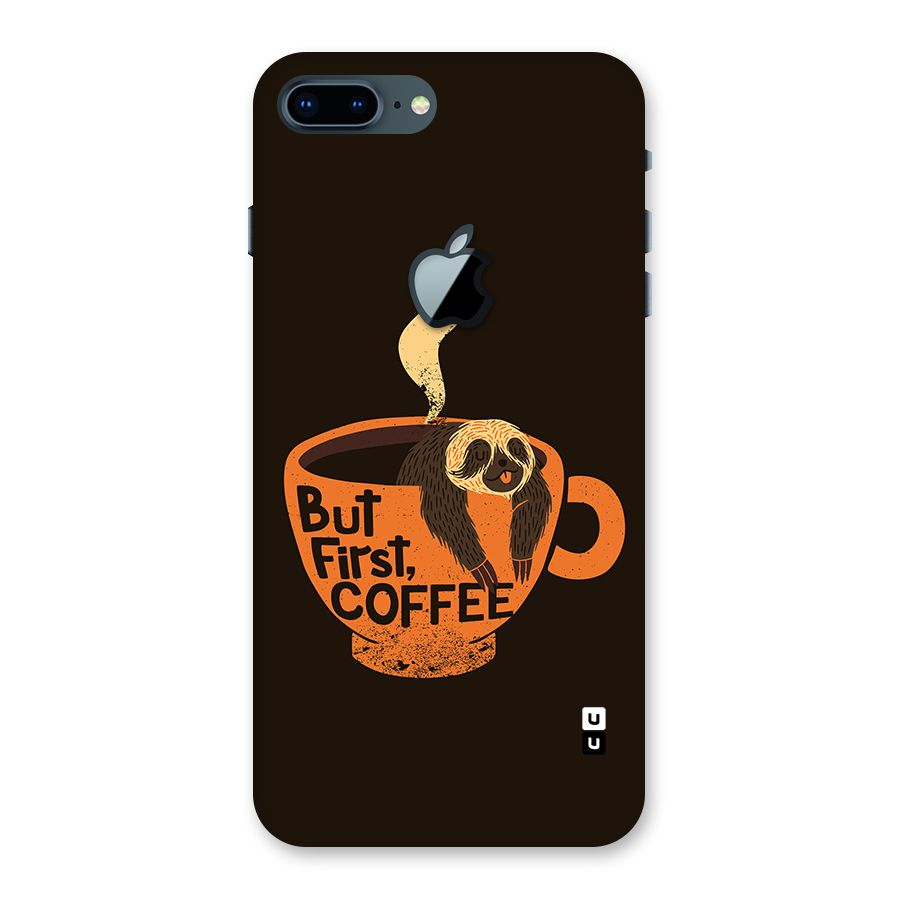 Lazy Coffee Back Case for iPhone 7 Plus Apple Cut