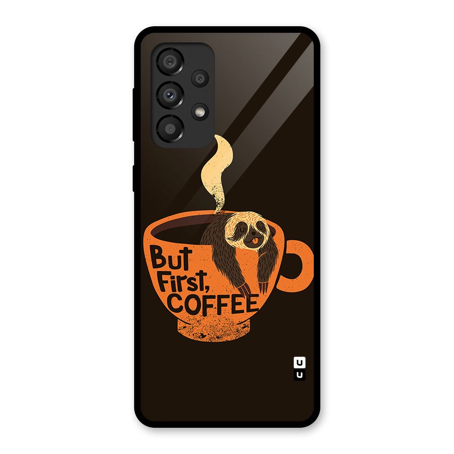 Lazy Coffee Glass Back Case for Galaxy A33 5G