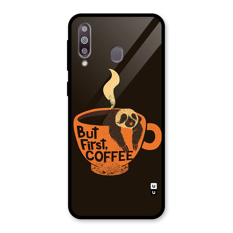 Lazy Coffee Glass Back Case for Galaxy M30