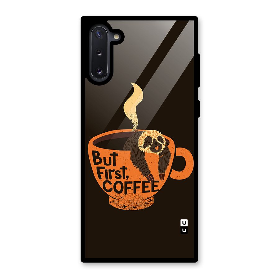 Lazy Coffee Glass Back Case for Galaxy Note 10