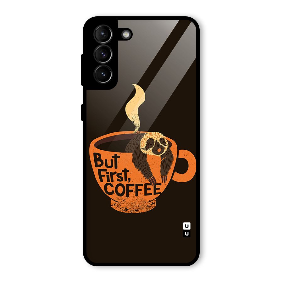 Lazy Coffee Glass Back Case for Galaxy S21 Plus