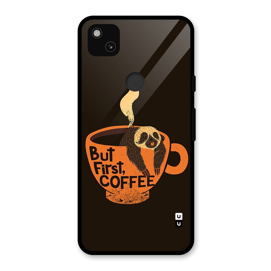 Lazy Coffee Glass Back Case for Google Pixel 4a