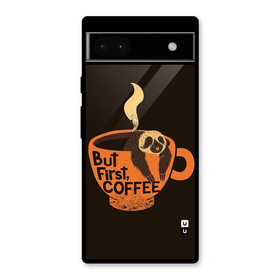 Lazy Coffee Glass Back Case for Google Pixel 6a