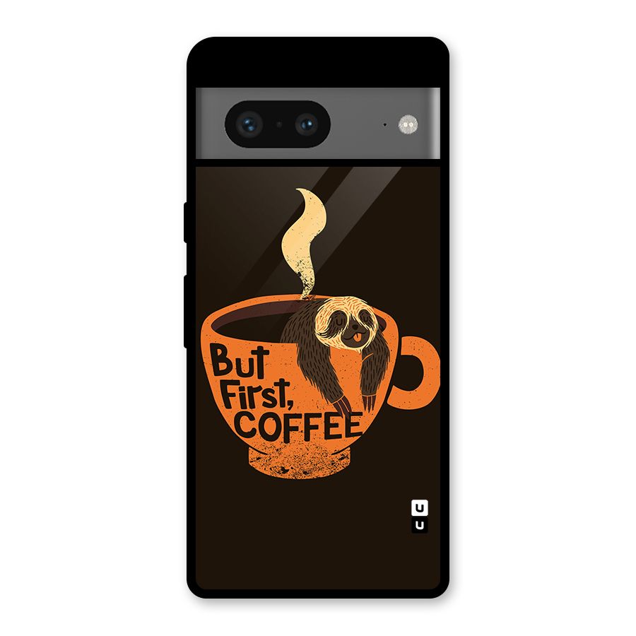 Lazy Coffee Glass Back Case for Google Pixel 7