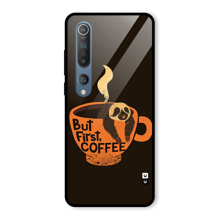 Lazy Coffee Glass Back Case for Mi 10