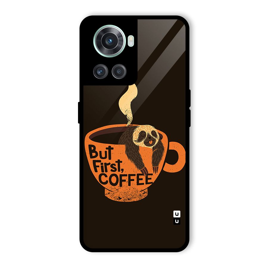Lazy Coffee Glass Back Case for OnePlus 10R