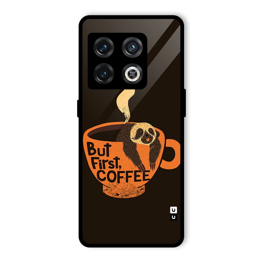 Lazy Coffee Glass Back Case for OnePlus 10 Pro 5G