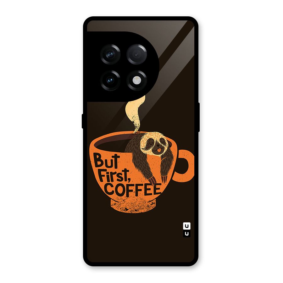Lazy Coffee Glass Back Case for OnePlus 11R