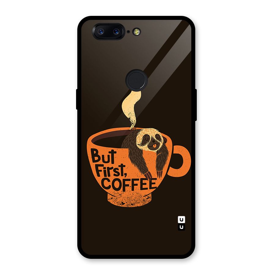 Lazy Coffee Glass Back Case for OnePlus 5T