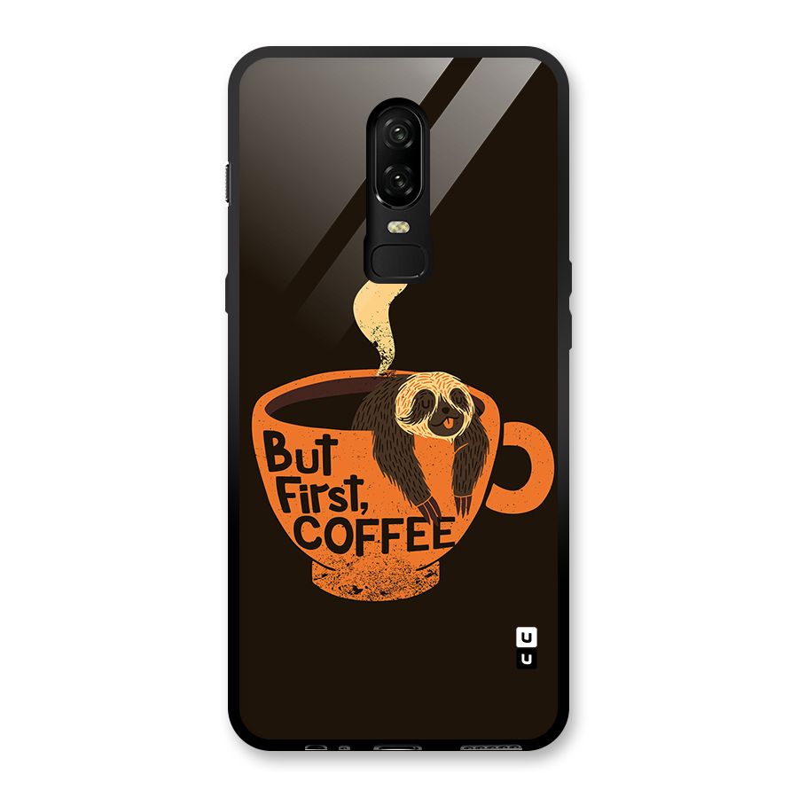 Lazy Coffee Glass Back Case for OnePlus 6