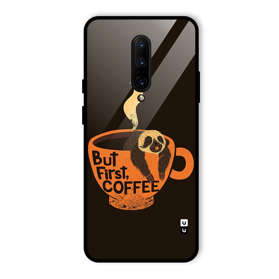 Lazy Coffee Glass Back Case for OnePlus 7 Pro