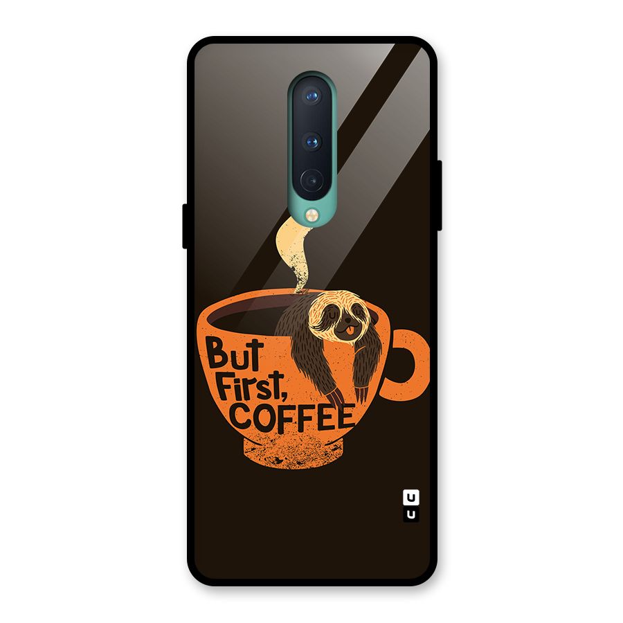 Lazy Coffee Glass Back Case for OnePlus 8