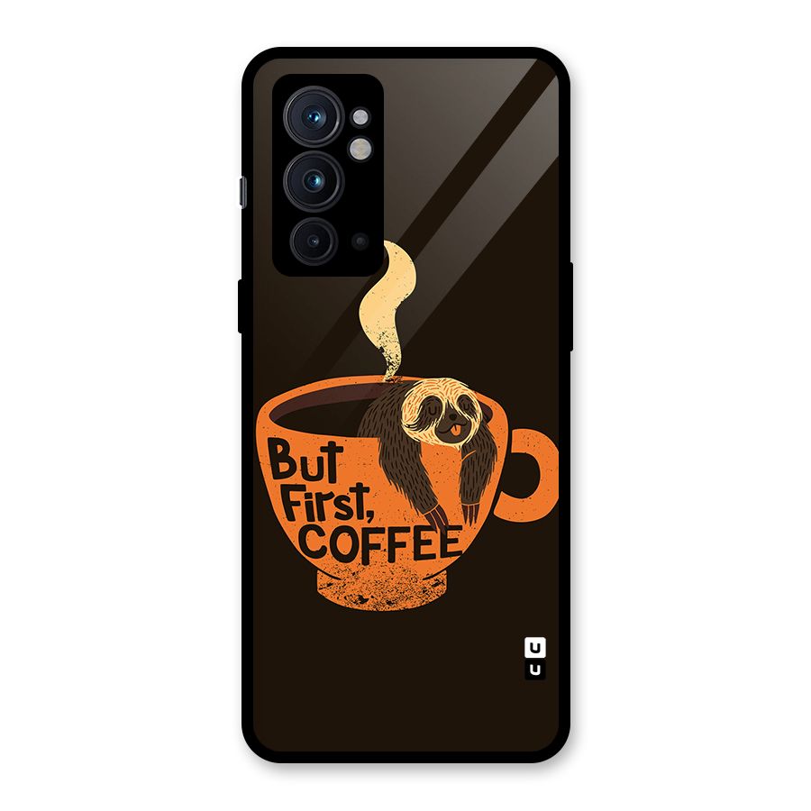 Lazy Coffee Glass Back Case for OnePlus 9RT 5G