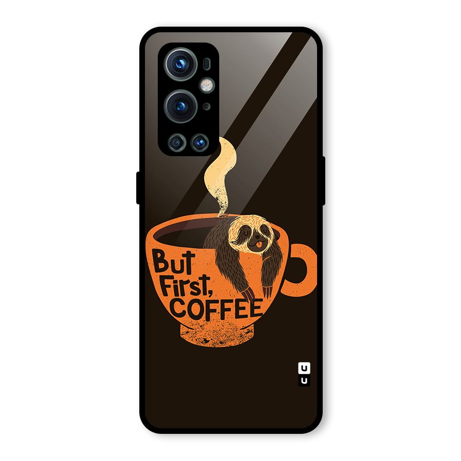 Lazy Coffee Glass Back Case for OnePlus 9 Pro