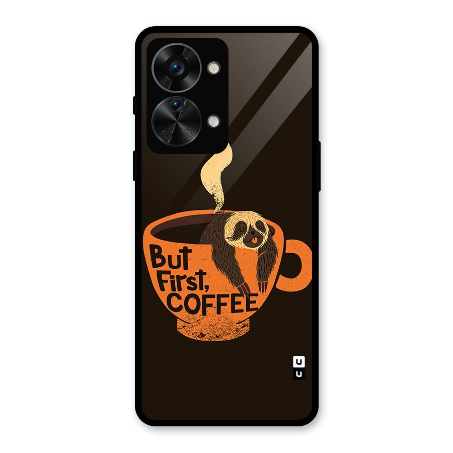 Lazy Coffee Glass Back Case for OnePlus Nord 2T