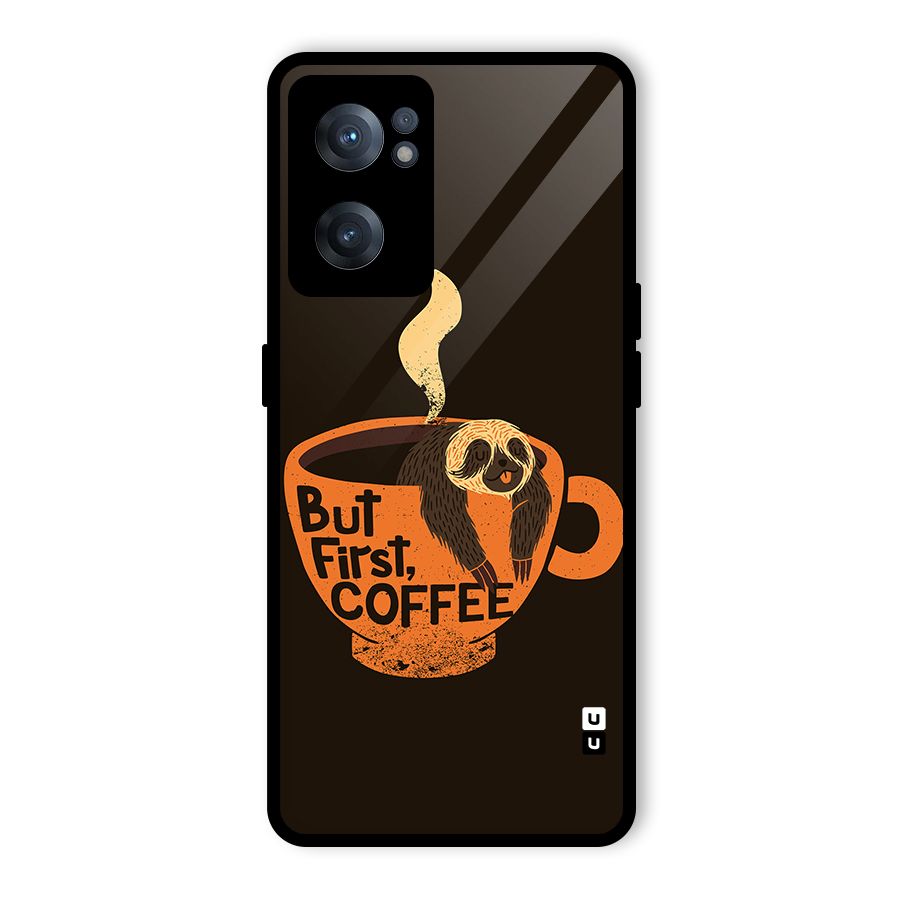 Lazy Coffee Glass Back Case for OnePlus Nord CE 2 5G