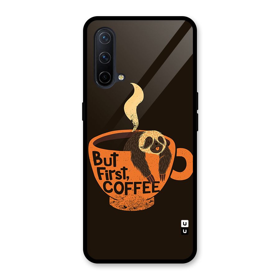 Lazy Coffee Glass Back Case for OnePlus Nord CE 5G