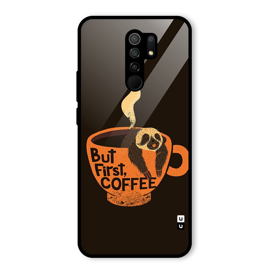 Lazy Coffee Glass Back Case for Poco M2