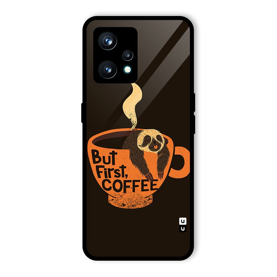 Lazy Coffee Glass Back Case for Realme 9 Pro Plus 5G