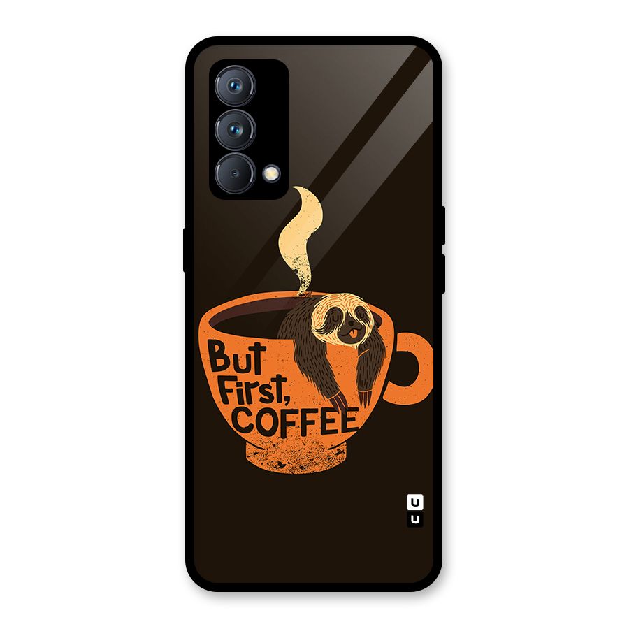 Lazy Coffee Glass Back Case for Realme GT Master Edition