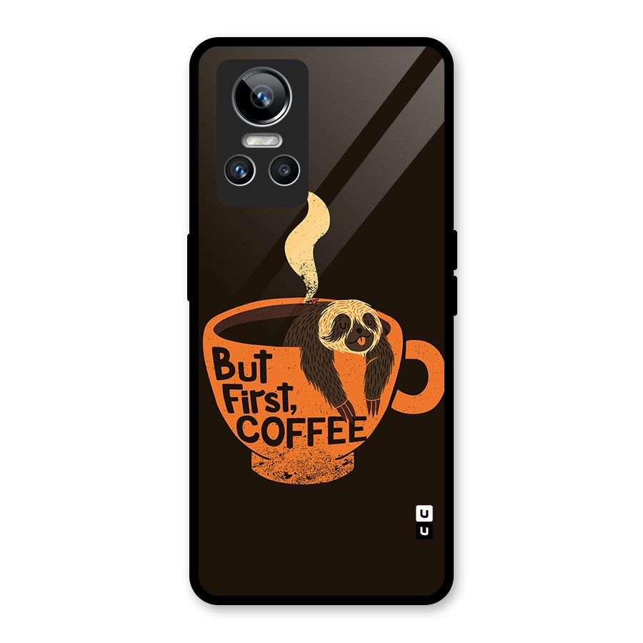Lazy Coffee Glass Back Case for Realme GT Neo 3