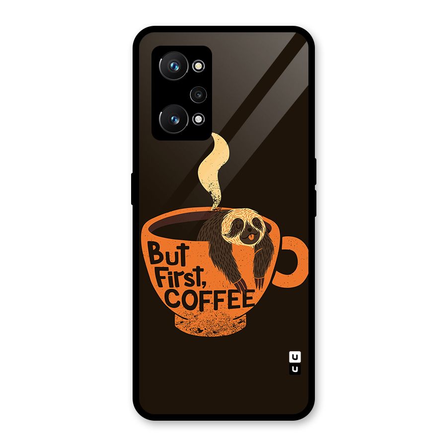 Lazy Coffee Glass Back Case for Realme GT Neo 3T