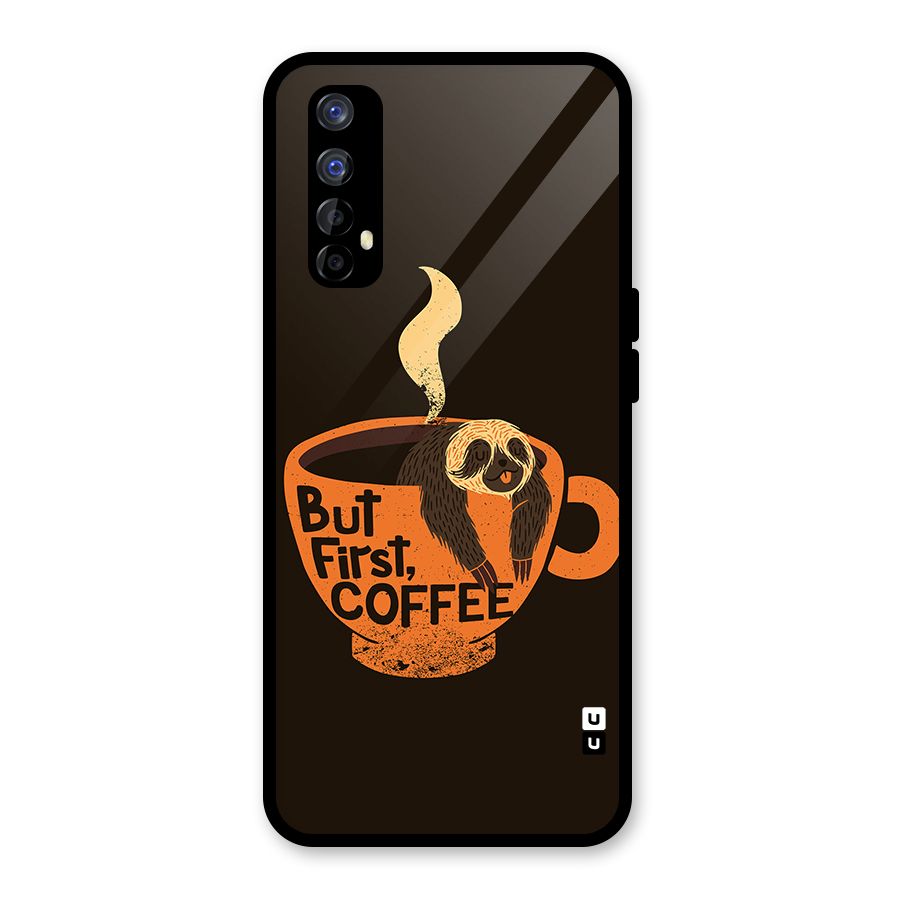 Lazy Coffee Glass Back Case for Realme Narzo 20 Pro