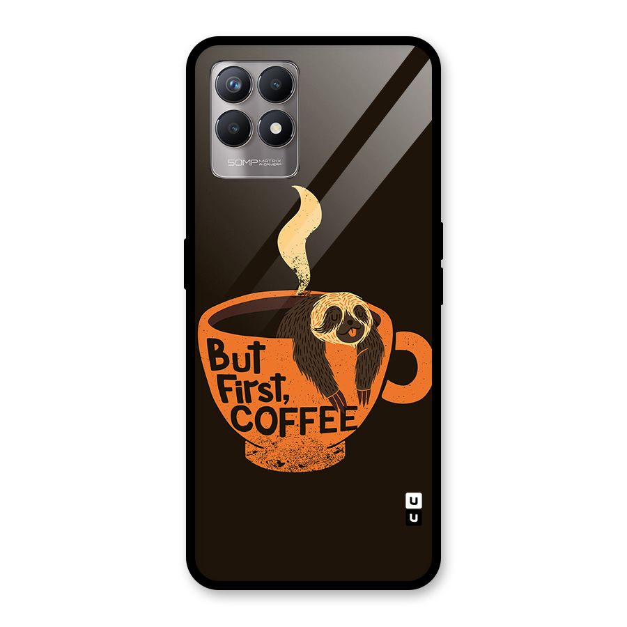 Lazy Coffee Glass Back Case for Realme Narzo 50