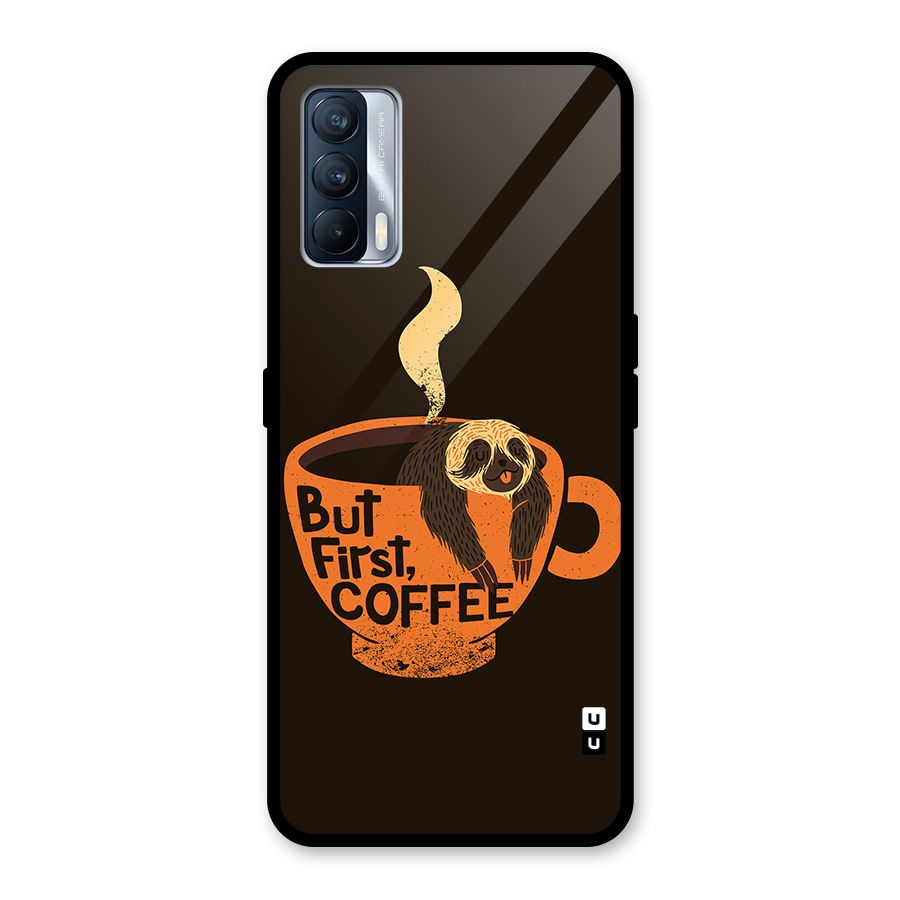 Lazy Coffee Glass Back Case for Realme X7