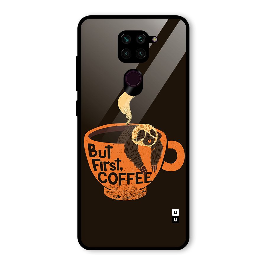 Lazy Coffee Glass Back Case for Redmi Note 9