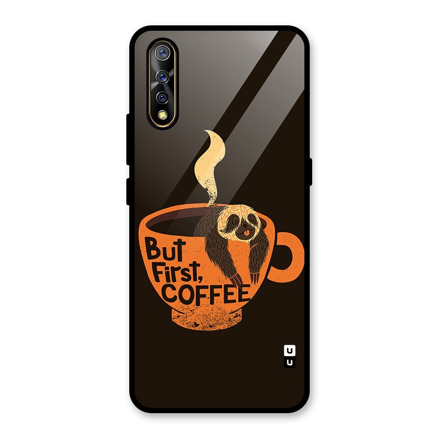 Lazy Coffee Glass Back Case for Vivo S1