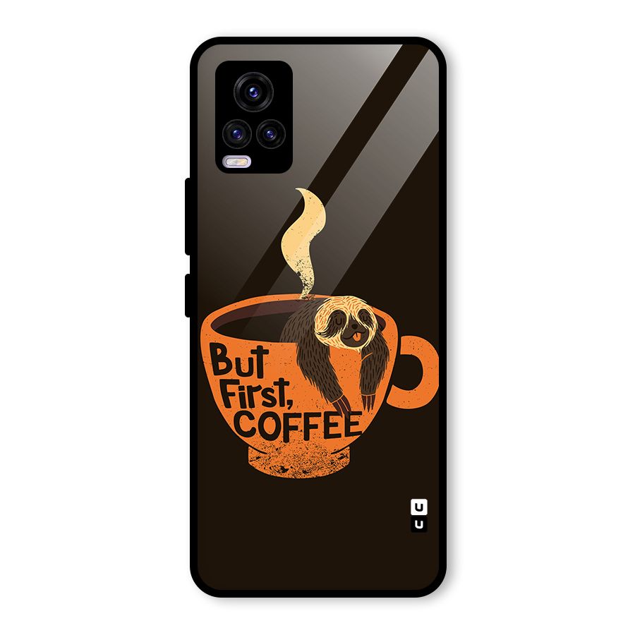 Lazy Coffee Glass Back Case for Vivo V20