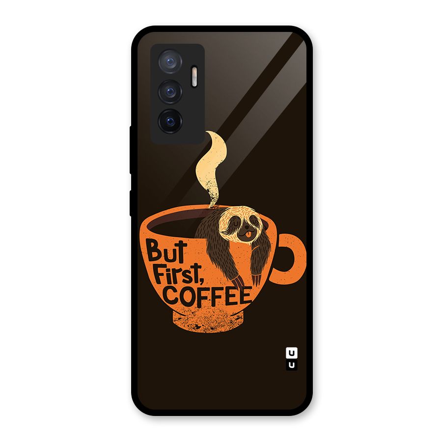 Lazy Coffee Glass Back Case for Vivo V23e
