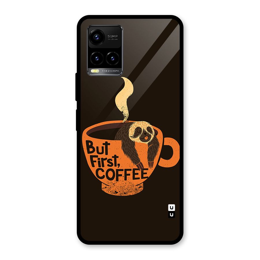 Lazy Coffee Glass Back Case for Vivo Y21T